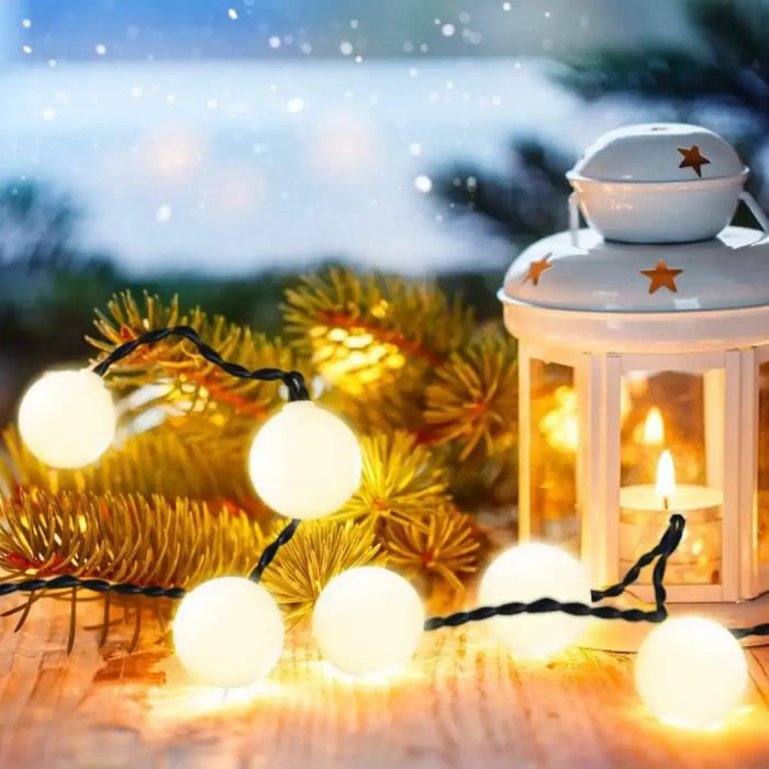 Wreath of LED Lights Lumi Garden BILLY SPHERICAL 60 LEDS Black noir 1 W - Декорация и Осветление<<<Дом