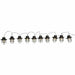 Wreath of LED Lights Lumisky Detroit White Black Floral - Декорация и Осветление<<<Дом Градина<<<BigBuy&&&LED