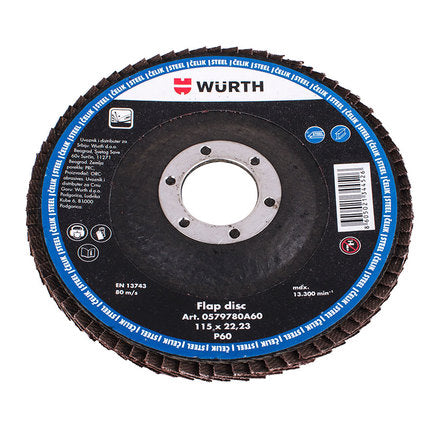 FLAT DISC P60 WURTH 115x22.23