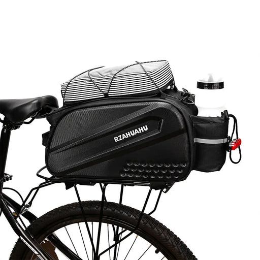 WYA36Y7S Bike Pannier Bag with Long Strap and Expandable Side Pockets - Black - Sport products<<<HurtelXML