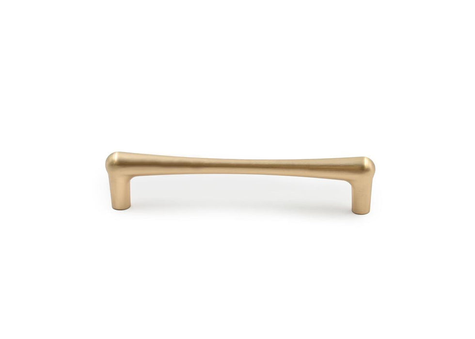 FURNITURE HANDLE 11311 128MM SCRATCHED BRASS