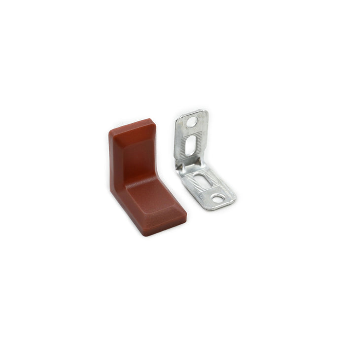 CORNER PLATE WITH COVER BROWN 28X28X18 4 PCS X-IT