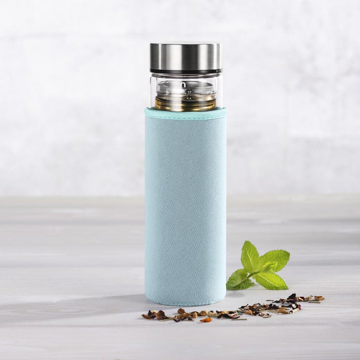 Xavax To Go Glass Bottle 450 ml Protective Case Strainer - Бутилки<<<Продукти за дома<<<ValiAPI&&&Термоси<<<За
