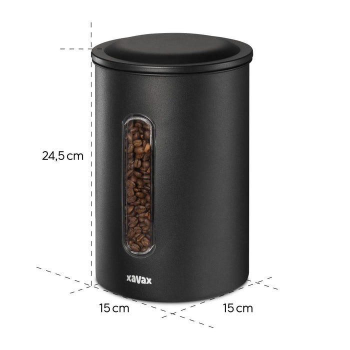 XAVAX Coffee box 1.3 kg beans or 1.5 kg powder, airtight, 111262