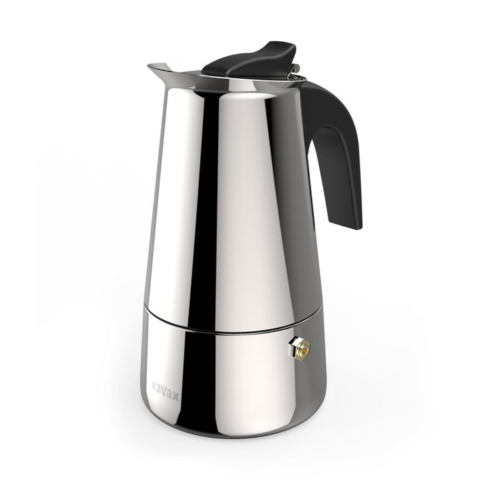 XAVAX 4-Cup Stainless Steel Espresso Maker, 111274