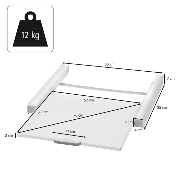 Xavax washer and dryer divider stand, 111363