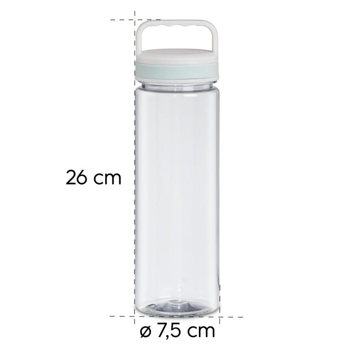 Xavax To Go liquid bottle, 900 ml, plastic, light, transparent