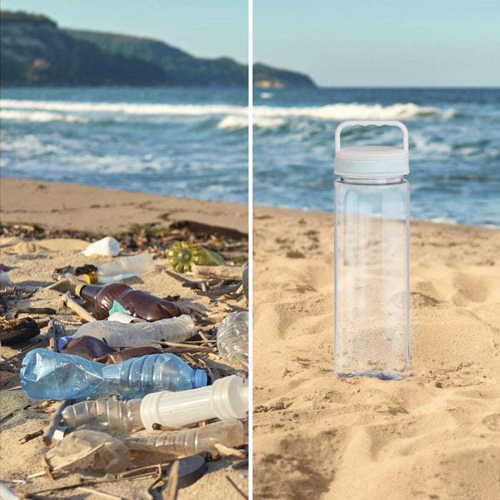 Xavax To Go liquid bottle, 900 ml, plastic, light, transparent