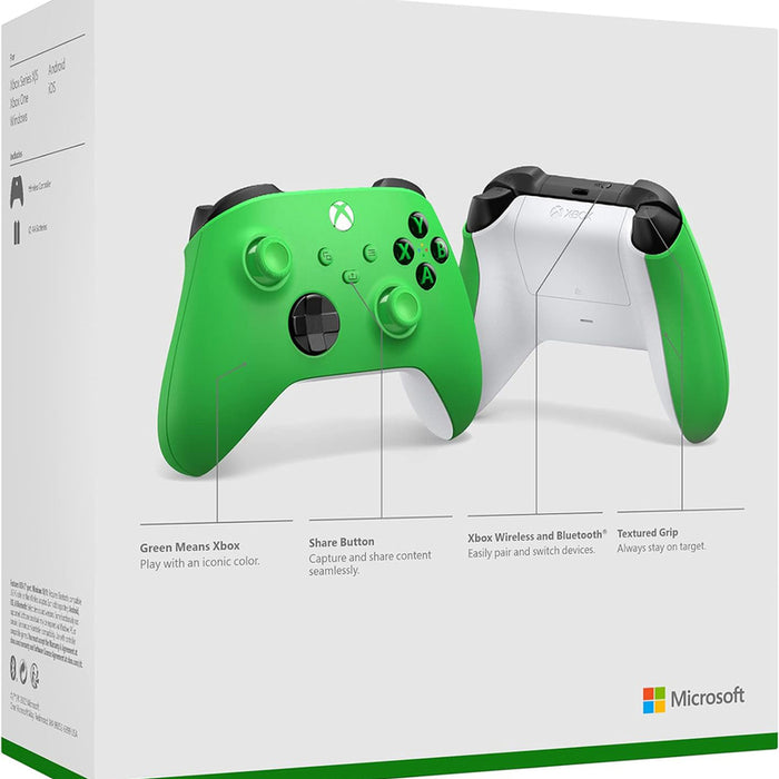MS Xbox Wireless Controller Velocity Green