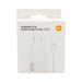 Xiaomi BHR9465EU 67W 6.2A USB-A wall charger with USB-C cable - white - Cell phone USB charger<<<HurtelXML&&&Xiaomi ECO