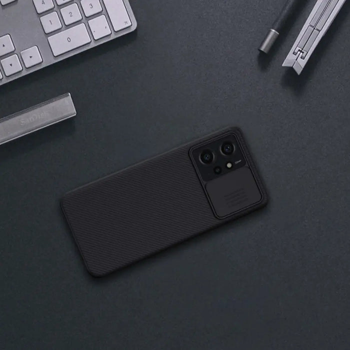 Xiaomi Redmi Note 12 Armored Case with Nillkin CamShield Case - Black - Cell phone cases and covers<<<HurtelXML