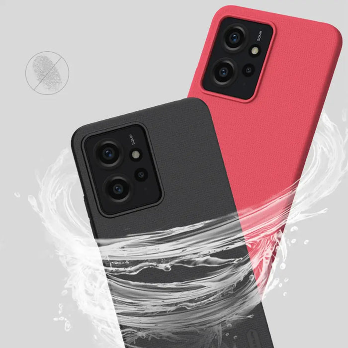Xiaomi Redmi Note 12 Nillkin Super Frosted Shield armored case - black - Cell phone cases and covers<<<HurtelXML