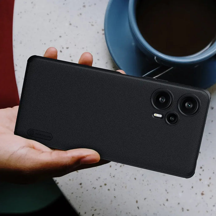 Xiaomi Redmi Note 12 Turbo / Xiaomi Poco F5 Armored Case Nillkin Super Frosted Shield Pro Armored Cover - Black - Cell