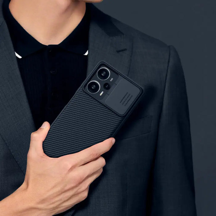 Xiaomi Redmi Note 12 Turbo / Xiaomi Poco F5 Armored Case with Nillkin CamShield Pro Case - Black - Cell phone cases