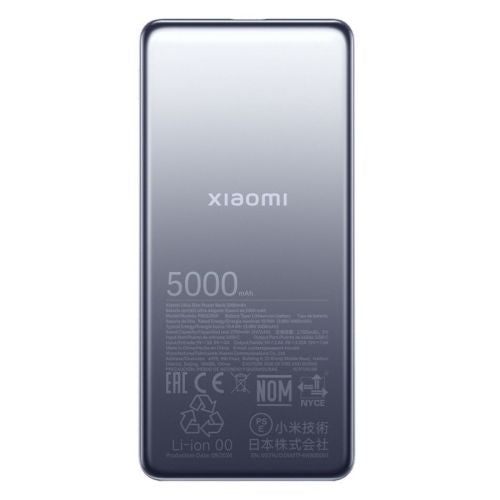 Xiaomi Power Bank Ultra Slim 5000 mAh 20W Fast Charge Space Gray EU BHR9535GL