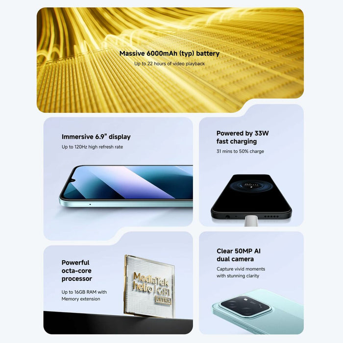 Smartphone Xiaomi POCO C85 6,9" Octa Core 8 GB RAM 256 GB Black