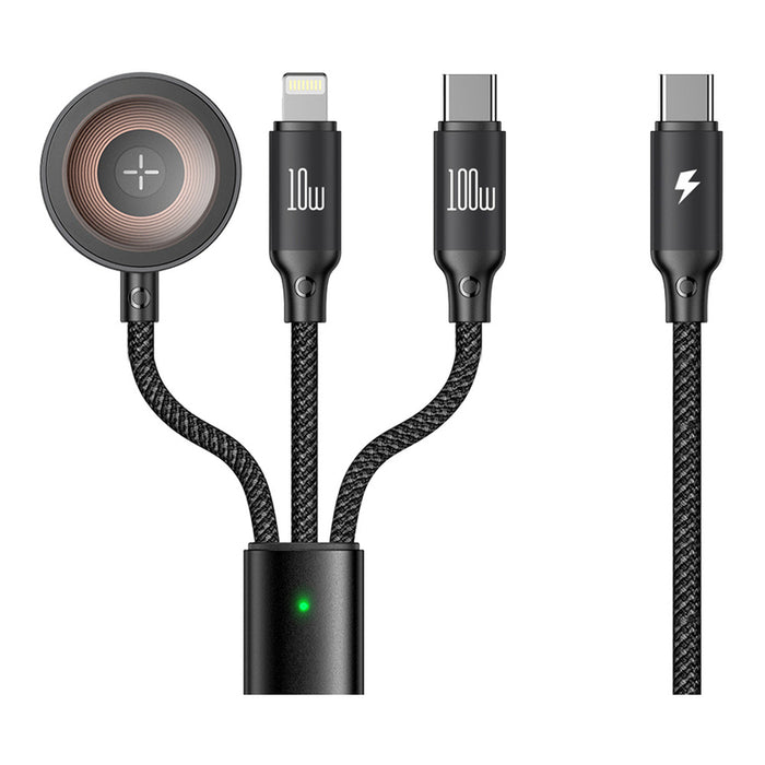 CABLE XMART 3IN1 TYPE-C+LIGHTNING 1.2 m