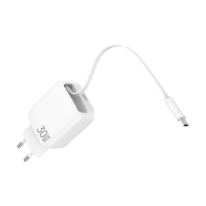 CHARGER 220V XMART 30W + TYPE C WHITE USB-C PD