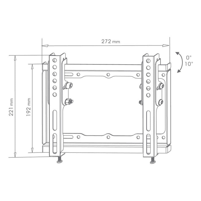 TV Stand XMART 1743 ST BLACK
