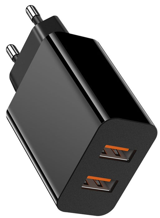Charger Xmart Dual USB CHARGER 18W Black