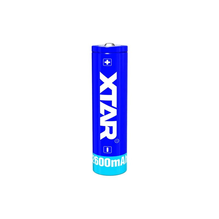 Rechargeable battery XTAR for flashlights 18650 with protection, 2600mAh, Li-ion
