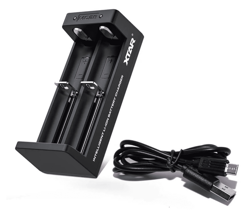 Charger XTAR MC2S NEW, USB Type-C, Universal Charger, LiIon & NIMH, 18650, CR123, AA, AAA with 2 sockets