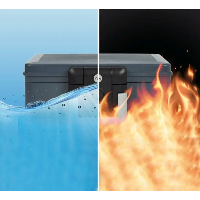 Yale YFWC/154/KB1 Security Box Small 4 l Plastic Grey - Safes and cassettesARB-SEJ<<<Office suppliesARB<<<ActionPL