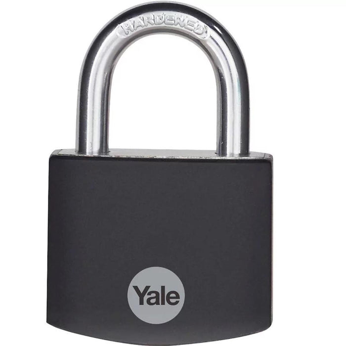 YALE ALUMINUM PADLOCK 38MM BLACK