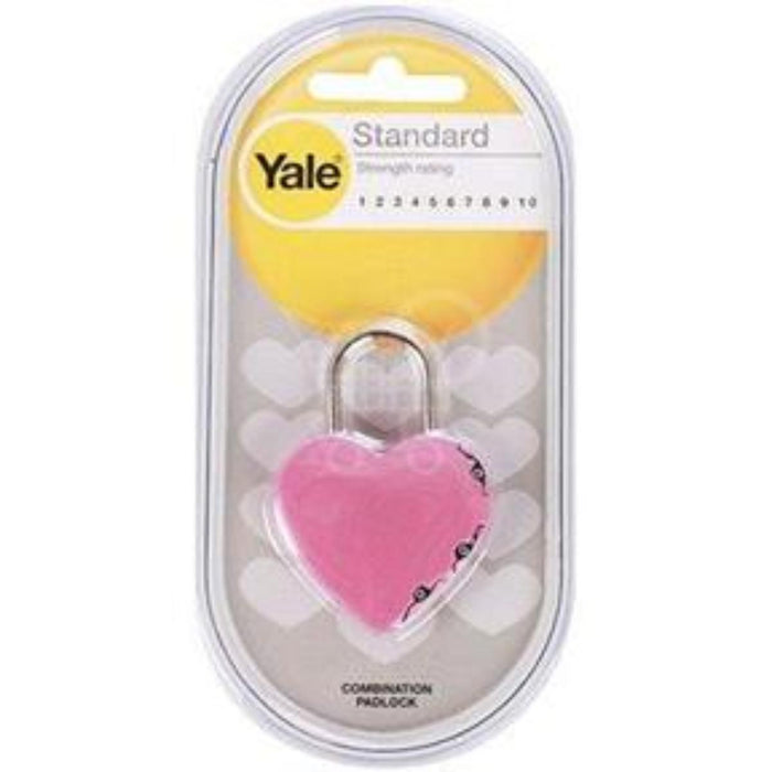 YALE HAND LUGGAGE PADLOCK HEART