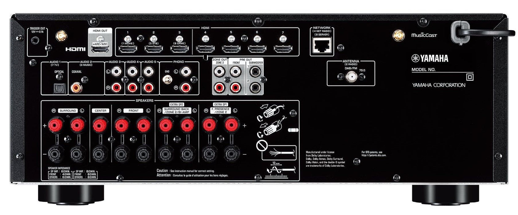 RECEIVER YAMAHA RX-V6A