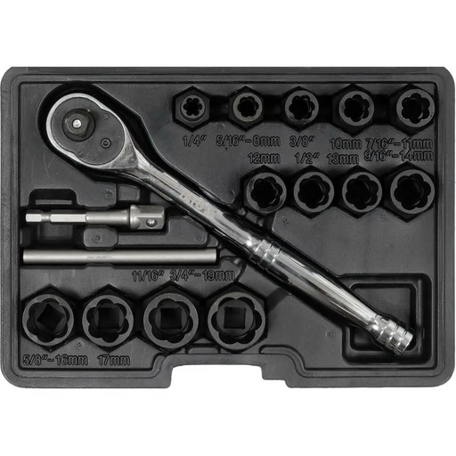 Yato YT-05897 screw/bolt extractor 16 pc(s) - ScrewdriversNRE-WKR<<<Manual toolsNRE<<<ActionPL