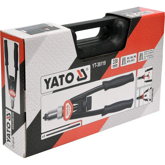 YATO YT-36119 M5-M12 RIVETING GUN - Riveting machinesNRE-NIT<<<Manual toolsNRE<<<ActionPL