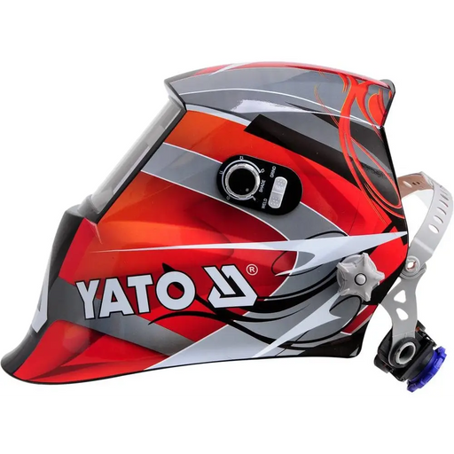 Yato YT-73921 welding mask/helmet Welding helmet with auto-darkening filter Black Red Silver