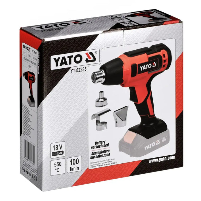 Yato YT-82285 heat gun Hot air gun 100 l/min 550 °C 250 W Black Red - Heat gunsNAK-OPA<<<Cordless toolsNAK<<<ActionPL
