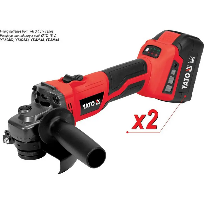 Yato YT-828295 angle grinder 1.26 kg - Angle grindersNAK-SKA<<<Cordless toolsNAK<<<ActionPL&&&Angle