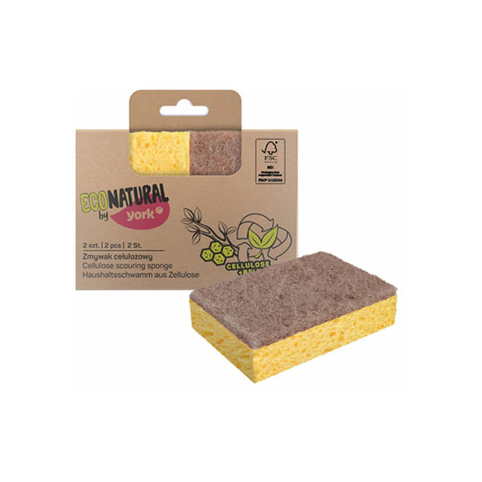 HOST SPONGE CELLULOSE 2 PCS YORK ECO NATURAL