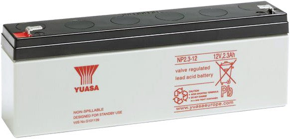 YUASA NP2.3-12 VRLA 12V 2.3AH
