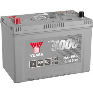 YUASA YBX5000 100AH 830A L+ JIS