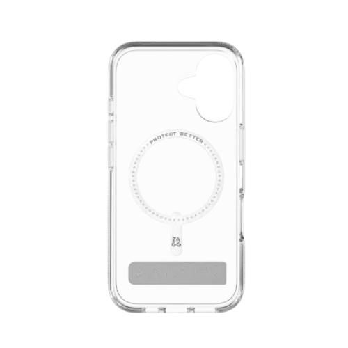 ZAGG Crystal Palace Snap Kickstand MagSafe Case for iPhone 16 - Clear - Cell phone cases and covers<<<HurtelXML