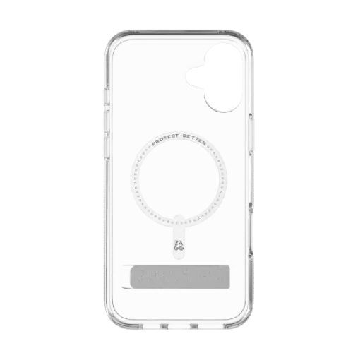 ZAGG Crystal Palace Snap Kickstand MagSafe Case for iPhone 16 Plus - Clear - Cell phone cases and covers<<<HurtelXML