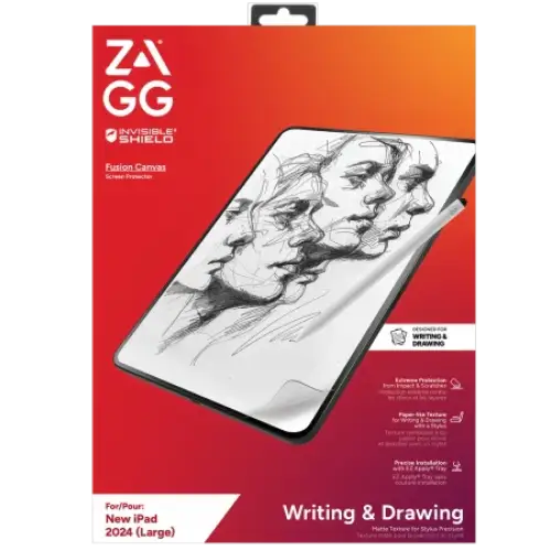 ZAGG InvisibleShield Fusion Canvas Antibacterial Protective Film Imitating Paper for iPad Air 13’’ 2024 - Cell phone