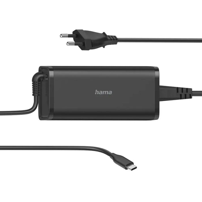 Захранване за лаптоп HAMA универсално 220V 5-20V 92W USB-C Power Delivery Черен - Захранвания за лаптопи<<<Лаптопи
