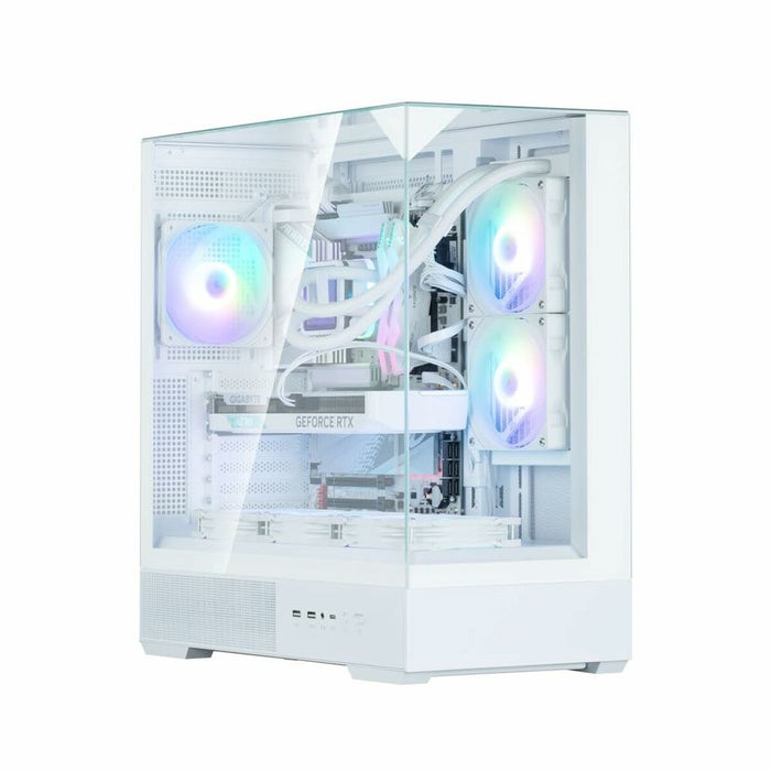 ATX Semi-tower Box Zalman P40 PRISM WHITE White