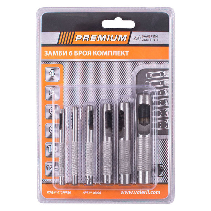 ZAMBIA SET 6 PCS 4-12.5 MM PREMIUM - Други ръчни инструменти<<<Ръчни инструменти<<<Инструменти и железария<<<Praktiker