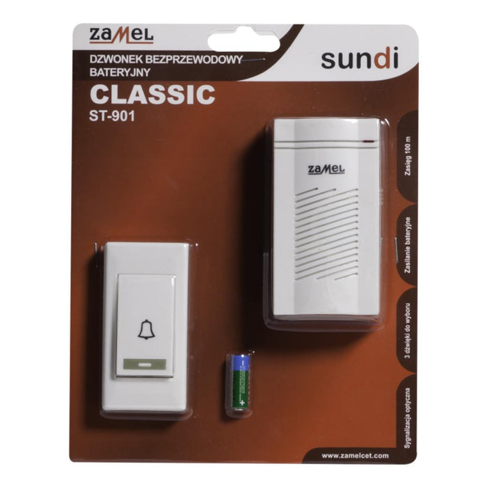 WIRELESS DOORBELL ZAMEL CLASSIC