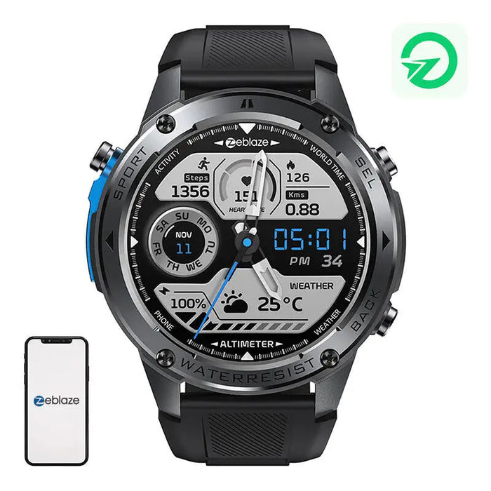 Zeblaze Stratos 2 Ultra Smartwatch (Black) - Smartwatches<<<Smartwatches<<<InnproXML