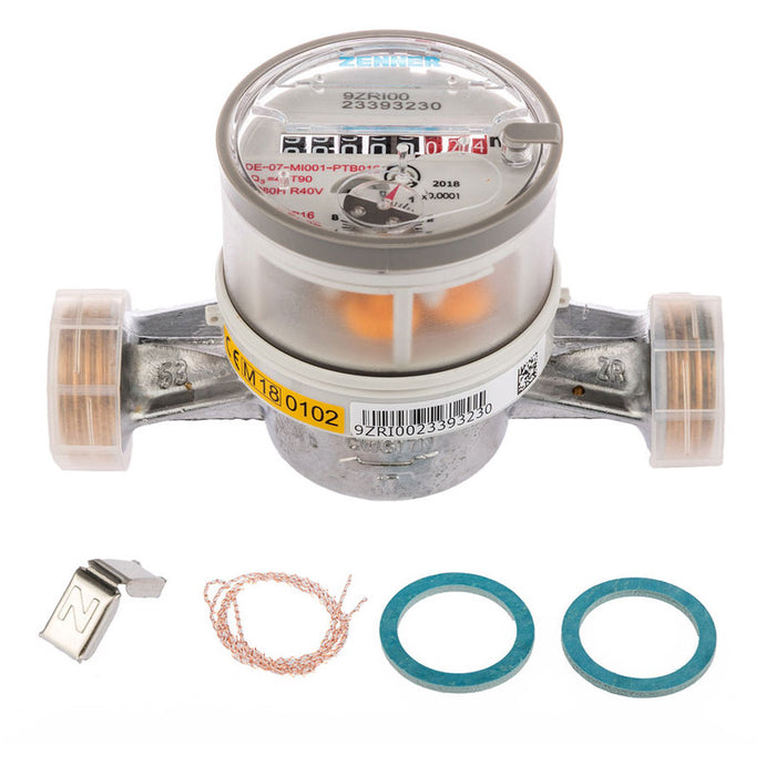 WATER METER ZENNER HOT WATER ZENNER 3/4" (20mm), 4m3