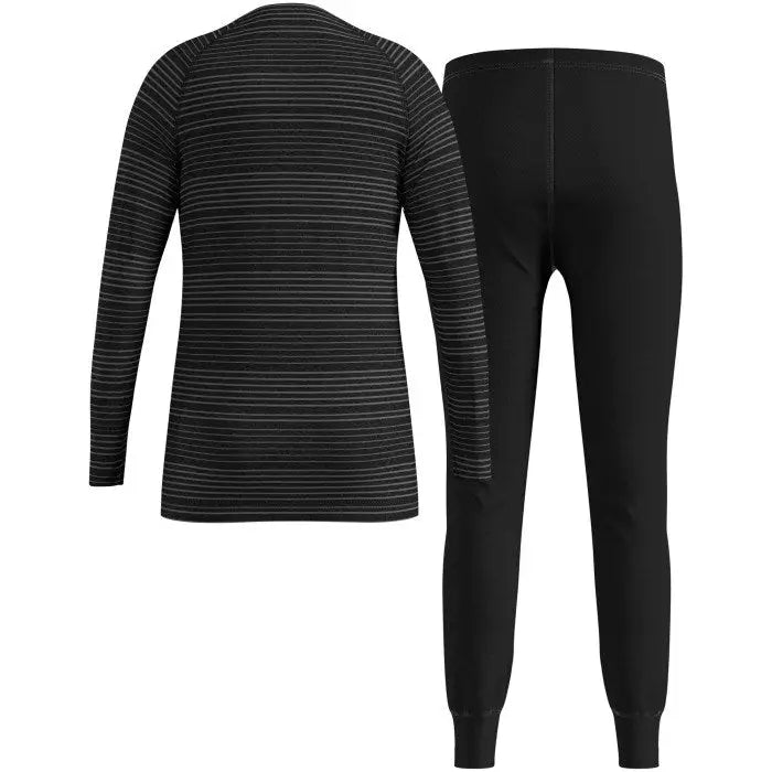 Zestaw bielizny dziecięcej Odlo Set long ACTIVE WARM ECO SET roz. 140cm Czarno-Szary - Thermoactive