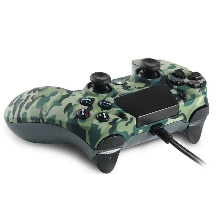 Жичен геймпад Spartan Gear Hoplite за PC и PS4 Green Camo - Геймпадове<<<Геймърска периферия<<<ValiAPI