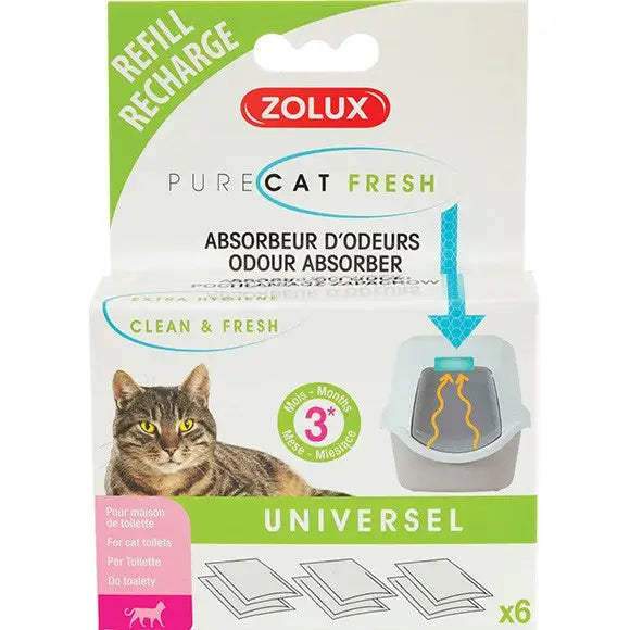 ZOLUX Purecat Fresh Odor absorber cartridges - Grooming (for cats)DLK-PIE<<<For the catDLK<<<ActionPL